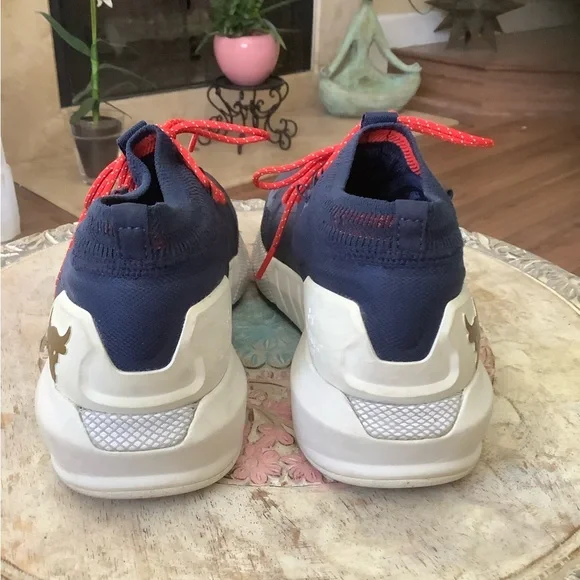 Under Armour Wom 7.5 Shoes Academy Blue Project Rock 2 Training Lightweight Run - Picture 3 of 11